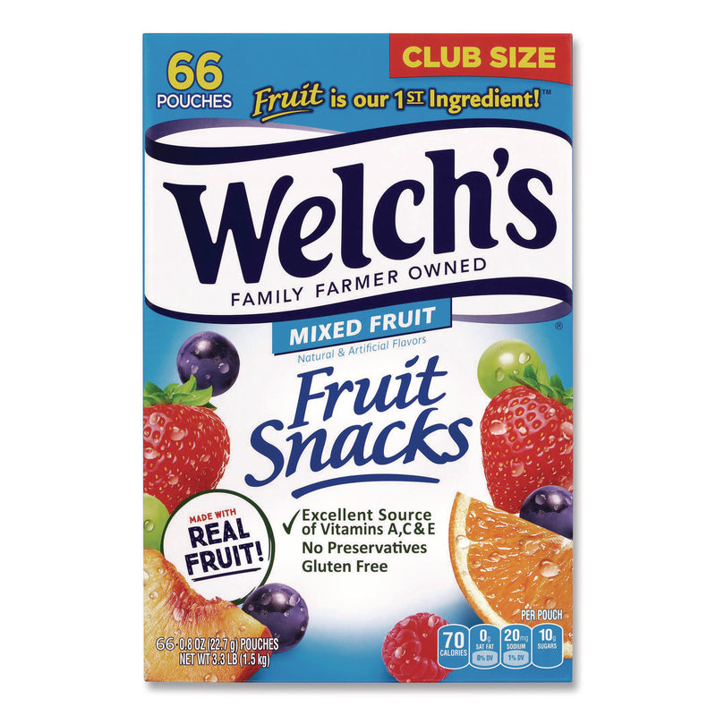 Snack Box Pros Doritos Nacho Cheese Tortilla Chips and Welch's Mixed Fruit Snacks, (50) 1oz Bag Chips, (66) 0.8 oz Pouch Fruit Snacks/Bundle (GRR60004174) 1 Bundle