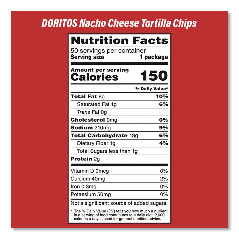 Snack Box Pros Doritos Nacho Cheese Tortilla Chips and Welch's Mixed Fruit Snacks, (50) 1oz Bag Chips, (66) 0.8 oz Pouch Fruit Snacks/Bundle (GRR60004174) 1 Bundle