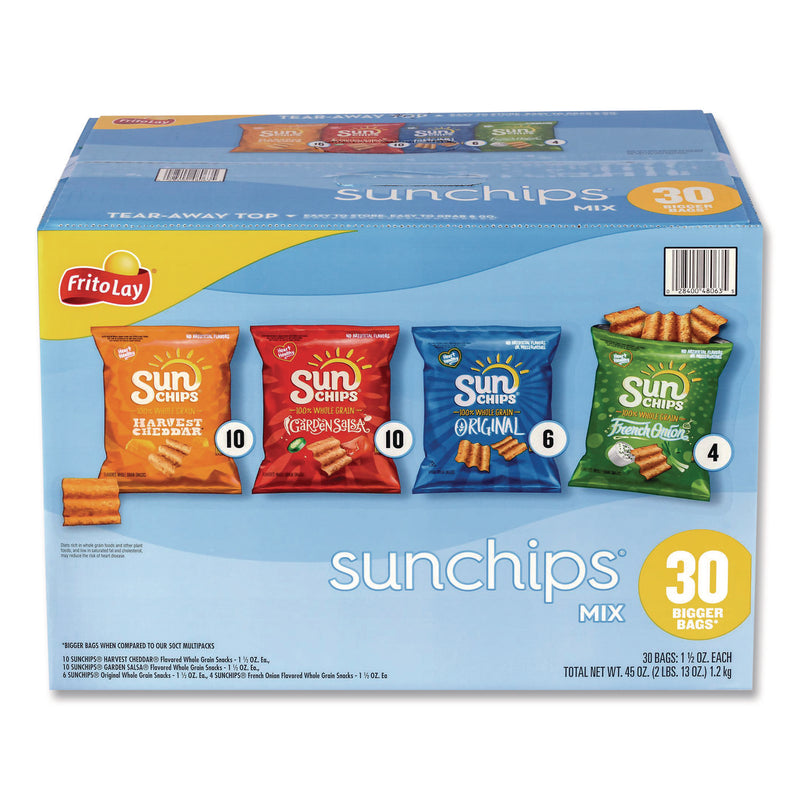 Sunchips and Jack Link's Beef Jerky Variety Pack, (30) 1.5 oz Bags, (9) 1.25 oz Snack Packs, Assorted Flavors/Bundle (GRR60004175) 1 Bundle