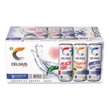 Celcius Vibe and Pop Tarts Variety Combo Pack,(18) 12oz Cans,(24) Frosted Strawberry/(24) Frosted Brown Sugar Cinnamon/Bundle (GRR60004172) 1 Bundle