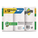 Bounty® Select-a-Size Kitchen Roll Paper Towels, 2-Ply, White, 10.2 x 11, 75 Sheets/Roll, 6 Triple Rolls/Pack (PGC16008) Case of 6