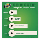 Bounty® Select-a-Size Kitchen Roll Paper Towels, 2-Ply, White, 10.2 x 11, 75 Sheets/Roll, 6 Triple Rolls/Pack (PGC16008) Case of 6
