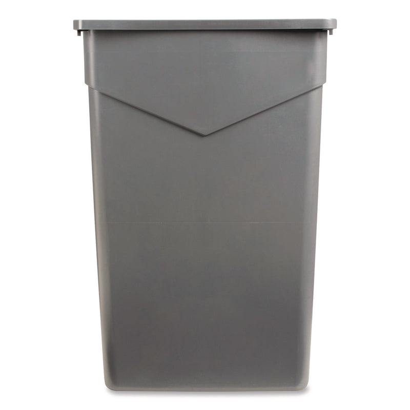 Carlisle TrimLine Rectangle Waste Container, 23 gal, Plastic, Gray, 4/Carton (CFS34202323) Case of 4