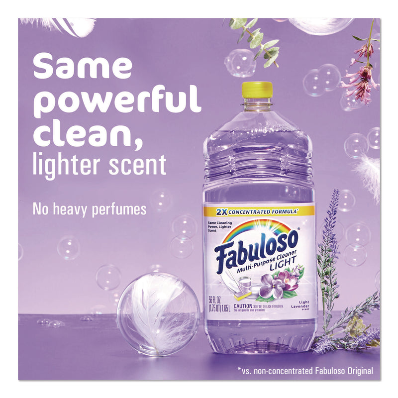 Fabuloso® Multi-Use Cleaner, Light Lavender Scent, 56 oz Bottle, 6/Carton (CPC61045945) Case of 6