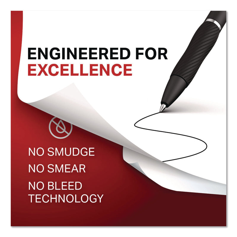 Sharpie® S-Gel™ S-Gel High-Performance Gel Pen, Retractable, Medium 0.7 mm, Black Ink, Black Barrel, 8/Pack (SAN2096139) Each