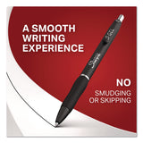 Sharpie® S-Gel™ S-Gel High-Performance Gel Pen, Retractable, Medium 0.7 mm, Black Ink, Black Barrel, 8/Pack (SAN2096139) Each