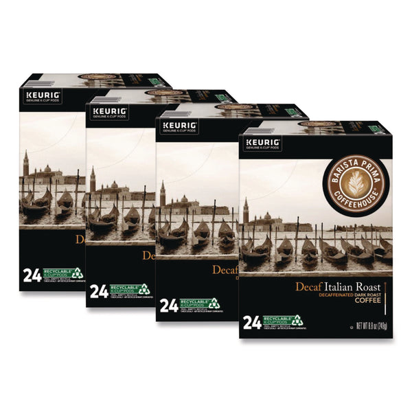 Barista Prima Coffee House® Decaf Italian Roast Coffee K-Cups, 24/Box, 4 Boxes/Carton (GMT8506CT) Case of 96