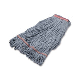 Carlisle Medium Blue Looped-End Mop, Cotton, 43 x 6 x 3, Red (CFS369423B14) Each