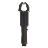 Carlisle Vinyl Coated Jaw Style Metal Mop Handle, 1" dia x 60", Black (CFS3697000) Each