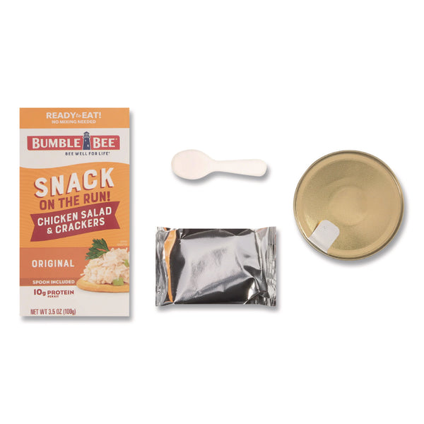 Bumble Bee Snack on the Run Chicken Salad with Crackers, 3.5 oz Pack, 12/Carton (BBYAHF70350) Case of 12