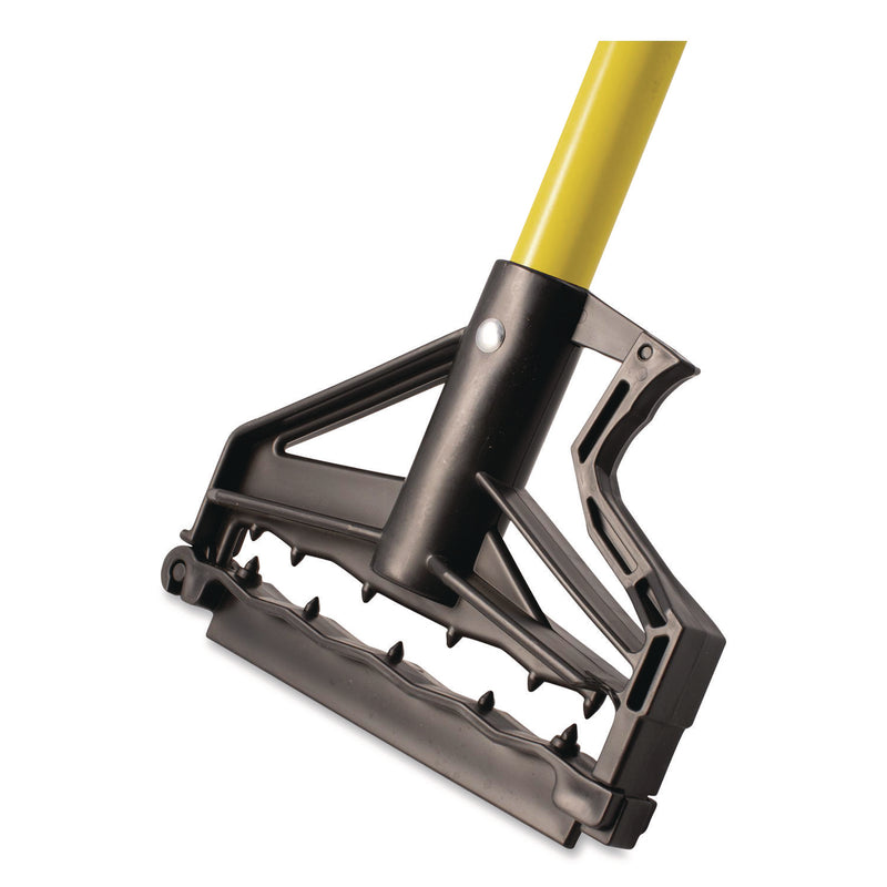 Carlisle Sparta Spectrum Quik-Release Fiberglass Mop Handle, 1" dia x 60", Yellow (CFS4166404) Each