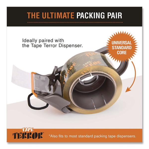 Tape Terror™ Pro-Grade Packaging Tape, 3" Core, 1.88" x 54.6 yds, Clear, 6/Pack (CH7TT05716) Pack of 6