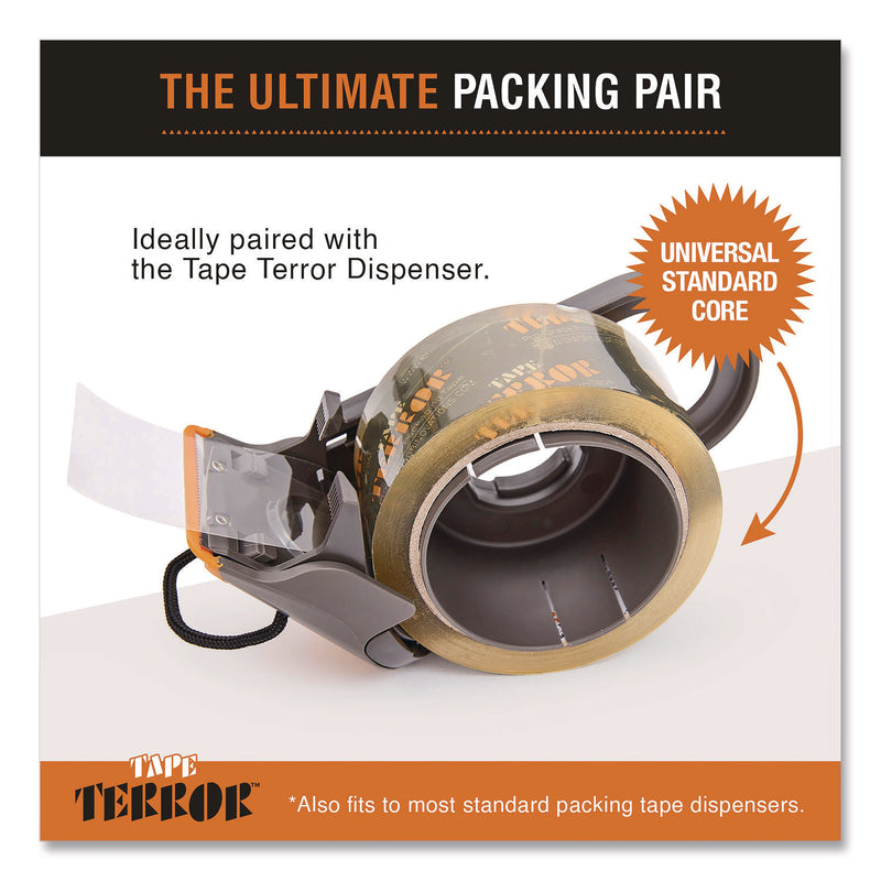 Tape Terror™ Pro-Grade Packaging Tape, 3" Core, 1.88" x 54.6 yds, Clear, 6/Pack (CH7TT05716) Pack of 6