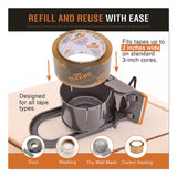 Tape Terror™ Tape Dispenser with Tape, 3" Core, Polypropylene, Gray/Orange, 1 Dispenser, 2 Rolls Pro-Grade Packaging Tape (CH7TT05753) Each