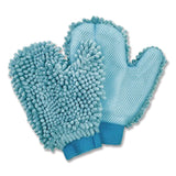 TidyUps Chenille Scrubbing Mitts, Blue, 2 Mitts (CH7TU05721) Each