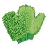 TidyUps Chenille Scrubbing Mitts, Green, 2 Mitts (CH7TU05722) Each