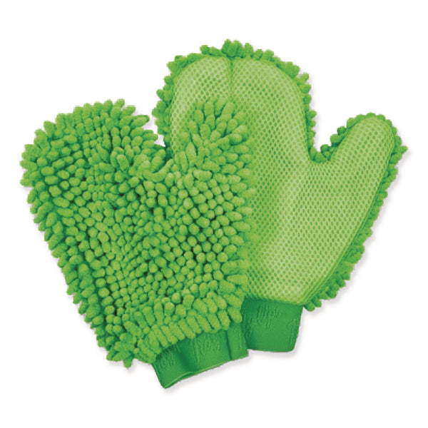 TidyUps Chenille Scrubbing Mitts, Green, 2 Mitts (CH7TU05722) Each