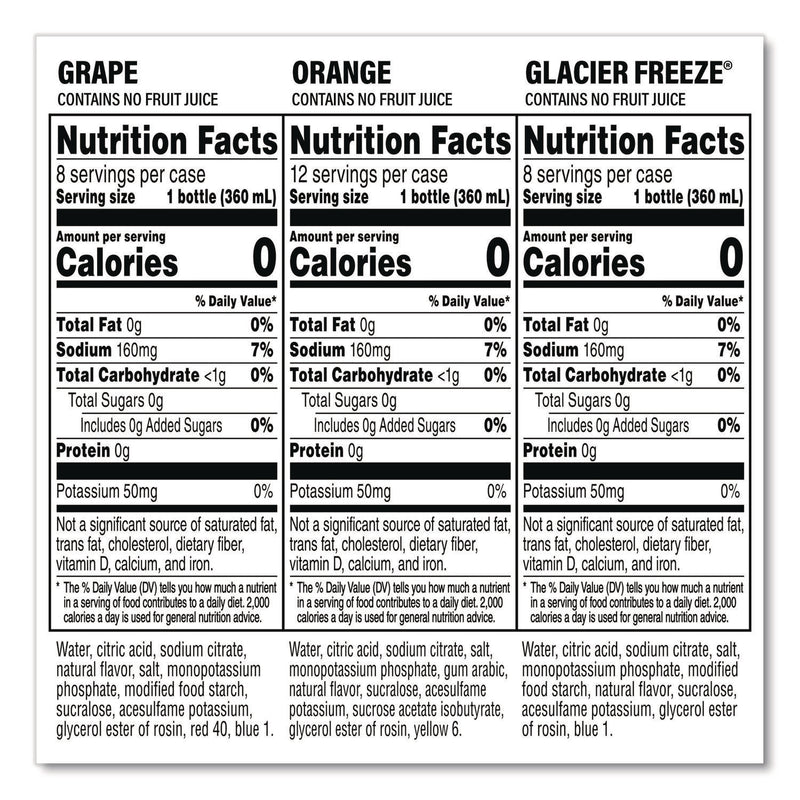 Gatorade® Zero Variety Pack, Assorted Flavors, 12 oz Bottle, 28/Carton (GRR22002527) Case of 28