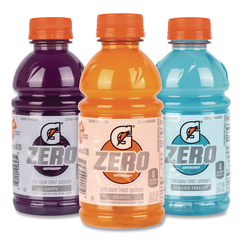 Gatorade® Zero Variety Pack, Assorted Flavors, 12 oz Bottle, 28/Carton (GRR22002527) Case of 28