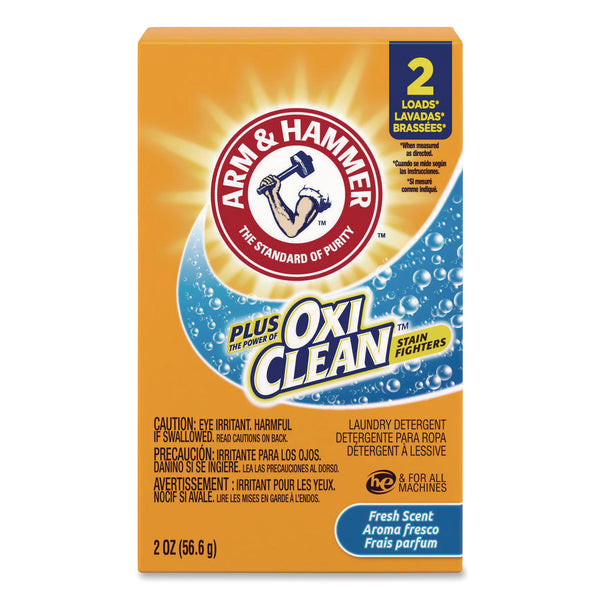 Arm & Hammer® Plus the Power of OxiClean Powder Detergent, 2 oz Box, 156/Carton (CDC5703760000) Case of 156