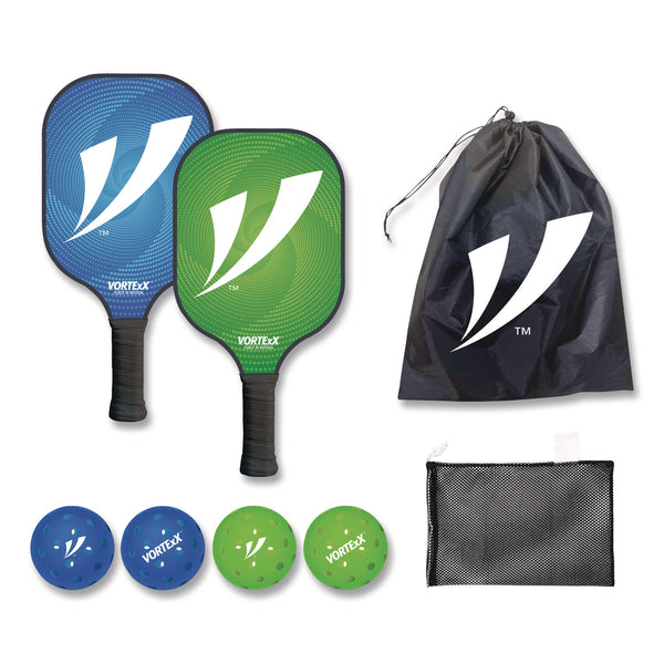 VORTExX Pickleball Set, Blue/Green, 15.75" x 7.75" x 2.9" (CH7VX68128) Each