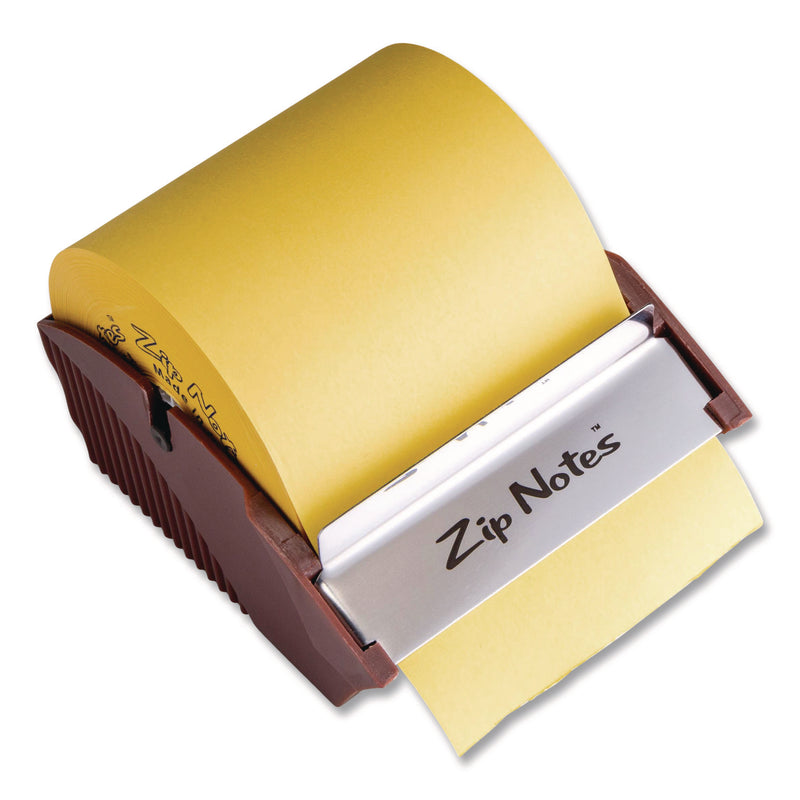 Zip Notes™ Manual Sticky Notes Dispenser, For 3 x 3 Pads, Burgundy, Includes 150 ft Roll of Sticky Notes (VCT0021) Each