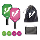 VORTExX Pickleball Set, Pink/Green, 15.75" x 7.75" x 2.9" (CH7VX68129) Each