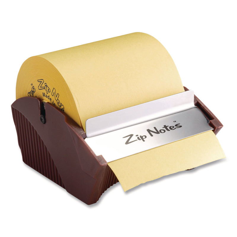 Zip Notes™ Manual Sticky Notes Dispenser, For 3 x 3 Pads, Burgundy, Includes 150 ft Roll of Sticky Notes (VCT0021) Each