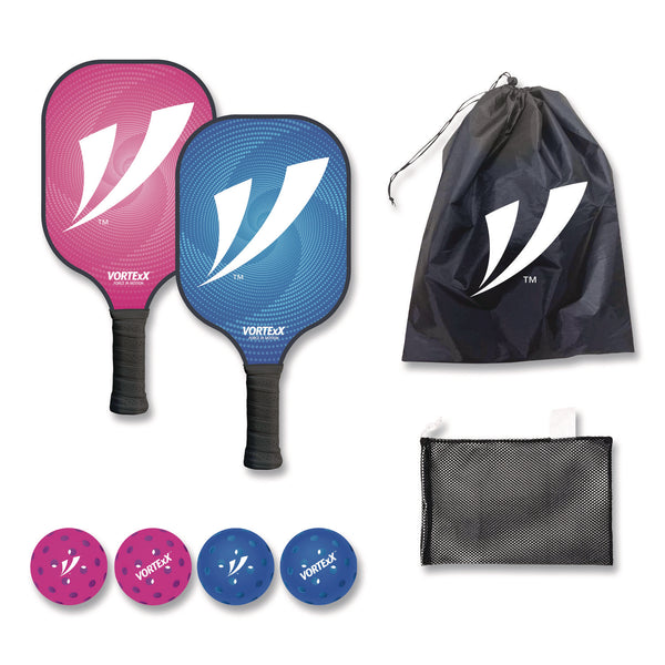 VORTExX Pickleball Set, Pink/Blue, 15.75" x 7.75" x 2.9" (CH7VX68130) Each