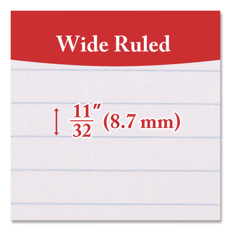 BAZIC® Products Filler Paper, Side: 3-Hole Punched, Wide/Legal Rule, 150/Pack (BAZ568) Pack of 150
