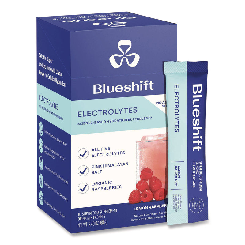 Blueshift Variety Pack Drink Mix, Assorted Flavors, Individual Packets, 10/Pack. 4 Packs/Carton (GRR60004169) Case of 4