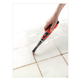 Multi-Purpose Cordless Battery Power Scrubber, Red/White Nylon Bristles, 12.68" Brush, 7" Red/Black Handle (RUB1839685) Each