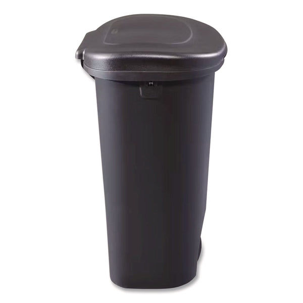 Classic Step-On Trash Can, 13 gal, Resin, Black (RUB1843028) Each