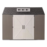 Storage Shed, 337 cu ft, 7 ft x 10 ft x 8 ft, Brown (RUB2145548) Each