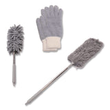 TidyUps Dusting Set, Feather Duster, Dusting Wand, 2 Gloves, Gray (CH7TU68123) Each