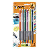 BIC Xtra-Comfort Mechanical Pencil, 0.7 mm, HB (#2), Black Lead, Assorted Barrel Colors, 6/Pack (BICMPGP61) Pack of 6