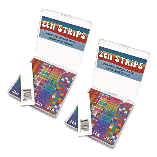 TPG Creations™ Zen Strips, Sandy Brights Rainbow Assorted Colors, 80/Carton (TPG85780) Case of 80