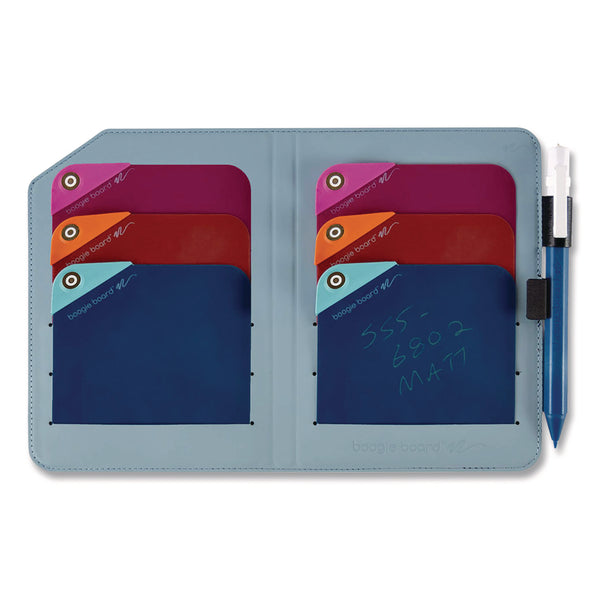 Boogie Board™ VersaNotes Portfolio, 6.9" x 5", Magnetic Closure, Black (IMVVNP01B0001) Each