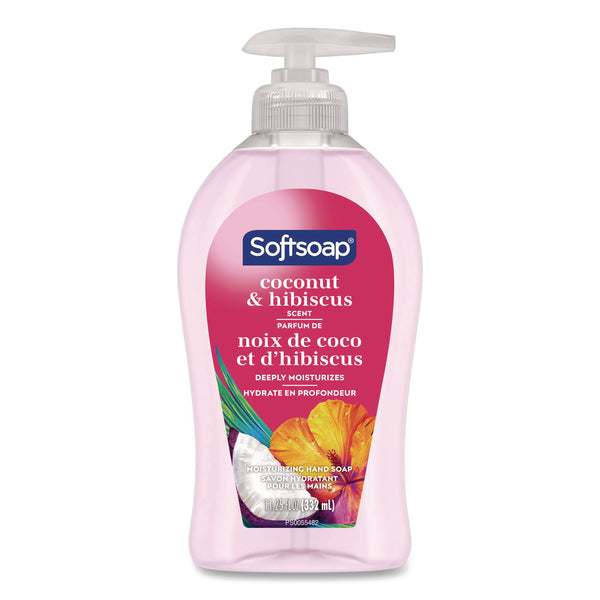 Softsoap® Liquid Hand Soap Pumps, Coconut and Hibiscus Scent, 11.25 oz, 6/Carton (CPCUS07157ACT) Case of 6