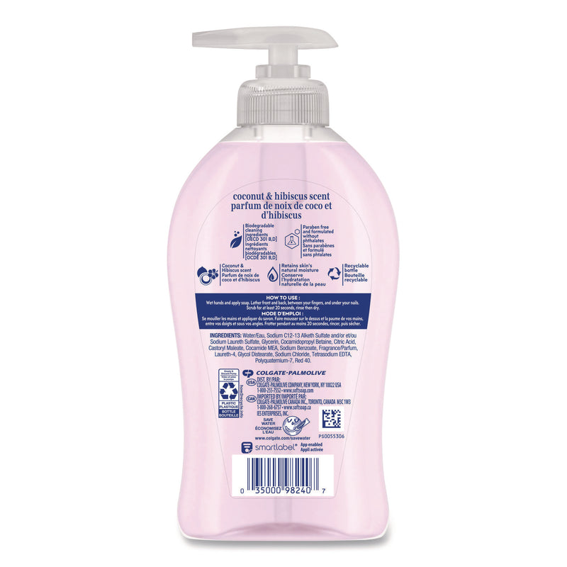 Softsoap® Liquid Hand Soap Pumps, Coconut and Hibiscus Scent, 11.25 oz, 6/Carton (CPCUS07157ACT) Case of 6
