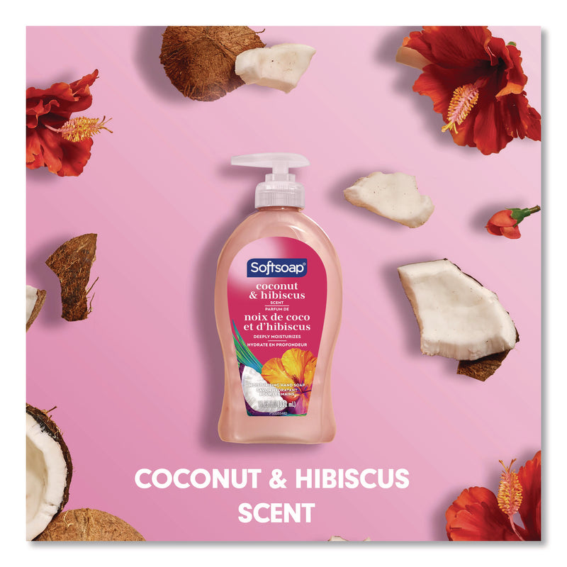 Softsoap® Liquid Hand Soap Pumps, Coconut and Hibiscus Scent, 11.25 oz, 6/Carton (CPCUS07157ACT) Case of 6