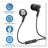 Maxell® USB-C Earbuds, Black (MAX199261) Each