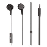 Maxell® EB95 Wired Earbuds with Mic, Black (MAX199846) Each