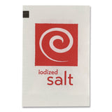 Grindstone Cafe™ Grindstone Iodized Salt, 0.02 oz Packet, 1,000/Bag, 3 Bags/Carton (SUG20015) Case of 3000