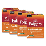 Folgers® Breakfast Blend Coffee K-Cup, 24/Box, 4 Boxes/Carton (GMT0448CT) Case of 96