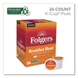 Folgers® Breakfast Blend Coffee K-Cup, 24/Box, 4 Boxes/Carton (GMT0448CT) Case of 96