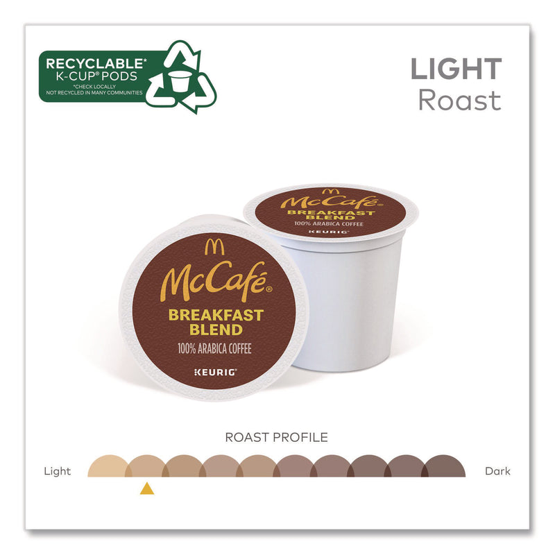 McCafe® Breakfast Blend K-Cup, 24/Box, 4 Boxes/Carton (GMT7468CT) Case of 96
