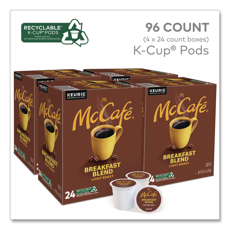 McCafe® Breakfast Blend K-Cup, 24/Box, 4 Boxes/Carton (GMT7468CT) Case of 96