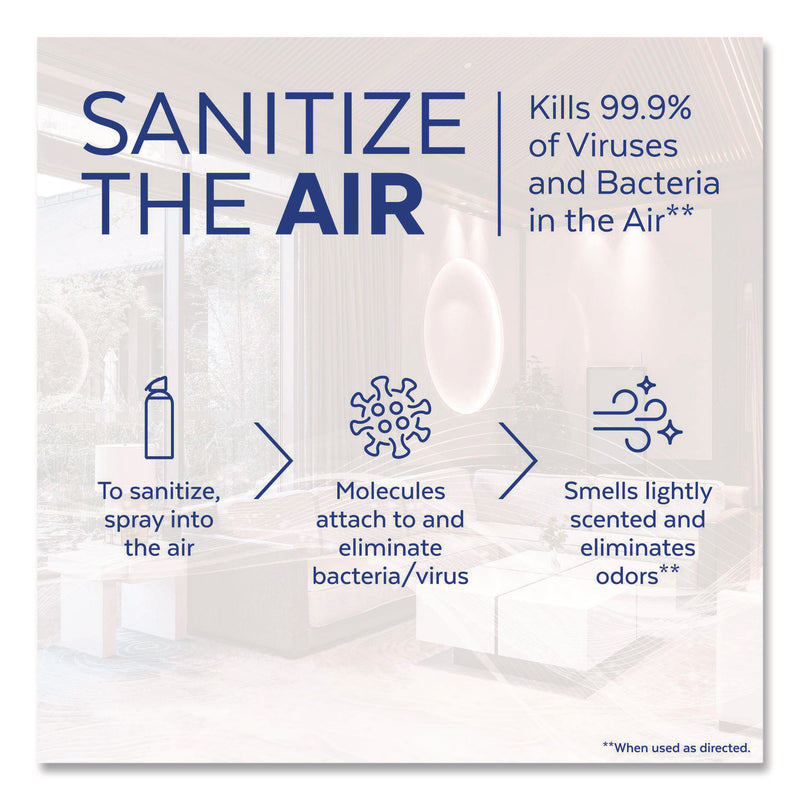 LYSOL® Brand Air Sanitizer Spray, Light Breeze, 10 oz Aerosol Spray (RAC99394EA) Each