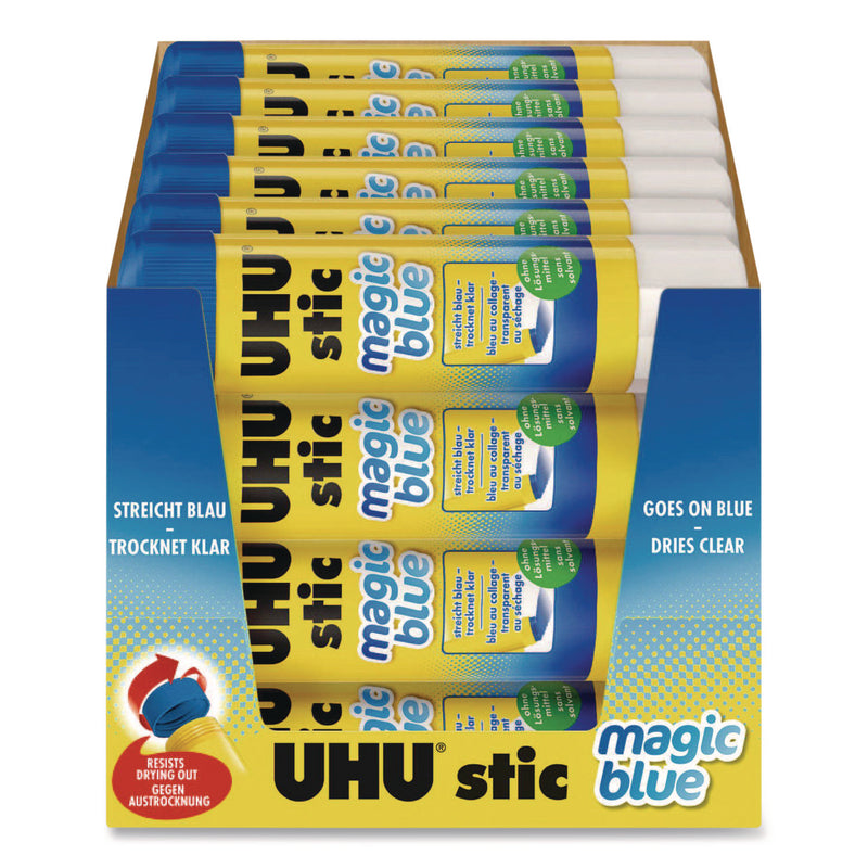 Staedtler® Glue Stick, 8.2 g, Applies Blue, Dries Clear, 24/Pack (STD9U9960102) Pack of 24